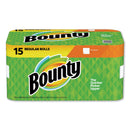 Bounty Paper Towels, 2-Ply, White, 36 Sheets/Roll, 15 Rolls/Carton - PGC74844