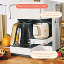 Multi-Brew 12-Cup Programmable Drip & Single-Serve Coffee Maker - White Icing