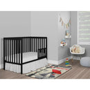 Synergy Black 5-in-1 Convertible Crib - Black