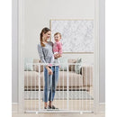 Adjustable Baby Gate for Dogs - White