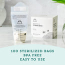 Breastmilk Storage Bags - 100 Count Pack