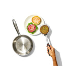 Stainless Steel Turner - Soft-Grip Handle
