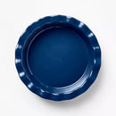 9" Stoneware Round Pie Pan Navy - Blue