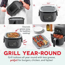7QT Flip & Fry 2-in-1 Air Fryer + Grill - Graphite