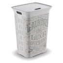 KIS White Plastic Clothes Hamper, Pack of 4