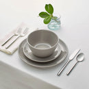 12pc Stoneware Avesta Dinnerware Set - Gray