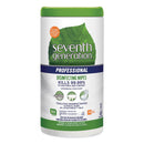 Seventh Generation Disinfecting Multi-Surface Wipes, 8 X 7, Lemongrass Citrus, 70/Canister, 6 Canisters/Carton - SEV44753CT