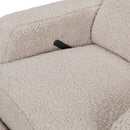 Recliner and Swivel Glider - Earl Grey Shearling