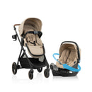 Shyft Intuiti+ Travel System Featuring Revolve180 LiteMax NXT with Sensory Soothe - Travertine