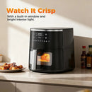 Air Fryer 4.5QT Toaster Oven, Kitchen Appliances with 8 Cooking Presets