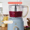 10-Cup Food Processor with Accessories, Cornflower Blue by Drew Barrymore - Cornflower Blue