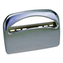 Impact Metal 1/2 Fold Toilet Seat Cover Dispenser, 16.35 X 2.45 X 11.55, Chrome - IMP25131700
