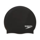 Adult Silicone Cap - Black: Swimming Hat, One Size Fits Most