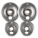 Range Kleen Chrome Drip Bowls 8 in. W X 8 in. L