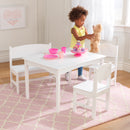 KidKraft Nantucket Wooden Table With Bench and 2 Chairs, Children's Furniture - White