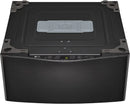 LG – SideKick 1.0 Cu. Ft. High-Efficiency Smart Top Load Pedestal Washer with 3-Motion Technology – Black steel