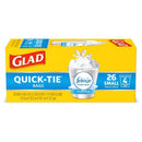 Glad Febreze 4 gal Fresh Trash Bags Quick Tie 26 pk