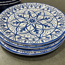 Melamine 12-Piece Dinnerware Set - Dishwasher Safe for Indoor & Outdoor Use - Blue