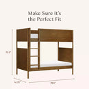 Bondi Convertible Bunk Bed - Natural Walnut