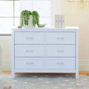 Charlie 6-Drawer Double Dresser - Powder Blue