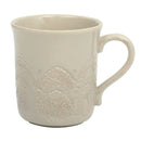 Vintage Lace Ceramic Mug Set - Taupe