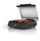 Sizzle 4-6 Serving Indoor Electric Grill W/ Nonstick Grill Plate Edge-to-Edge Heating GR100