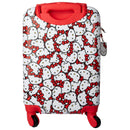 Hardside Carry On Spinner Suitcase - Red/White