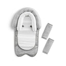 Antimicrobial Head Support & Strap Cover - Grey