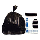 Heritage Linear Low-Density Can Liners, 56 Gal, 1.6 Mil, 43 X 47, Black, 100/Carton - HERH8647UKR01