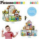 65PCS Magnetic Tile Building Set - Family Theme