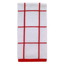 T-Fal Red Cotton Checked Parquet Kitchen Towel 1 pk, Pack of 6