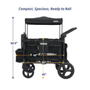 Moov Stroller Wagon 4-Passenger - Black