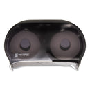 San Jamar Versatwin Tissue Dispenser, 8 X 5 3/4 X 12 3/4, Transparent Black Pearl - SJMR3600TBK