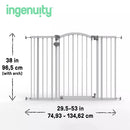 Extra Tall & Wide Baby Gate - Gray
