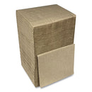 Boardwalk Beverage Napkins, 1-Ply, 9.5" X 9.5", Kraft, 500/Pack, 8 Packs/Carton - BWK8300K