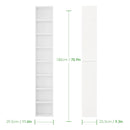 8-Tier Media Tower - White