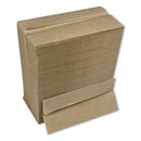 Boardwalk Tall Fold Dispenser Napkins, 1-Ply, 13 X 6, Kraft, 500/Pack, 20 Packs/Carton - BWK8303K