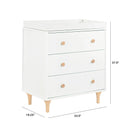 3-Drawer Changing Table Dresser - Forest Green