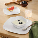 12pc New Porcelain Square Coupe Dinnerware Set - Threshold™