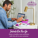 Salad Stackable Lunch Container - Purple