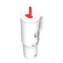 30oz Stainless Steel Vacuum Tumbler - White