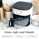 Air Fryer - 5.5Qt, Glass, 1400W