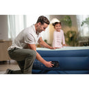 Elevated 18" Pillow Rest Queen Air Mattress - Off-White/Blue