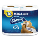 Charmin Ultra Soft Bathroom Tissue, Septic Safe, 2-Ply, White, 4 X 3.92, 264 Sheets/Roll, 4 Rolls/Pack, 6 Packs/Carton - PGC52769
