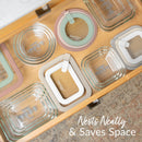 18pc Glass Food Storage Set - Desert Sage