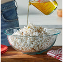 Pyrex 2pc 4qt and 2.5qt Glass Mixing Bowls with Plastic Lids