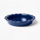 9" Stoneware Round Pie Pan Navy - Blue