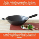 14" Coated Wok with Bakelite Handle - Black