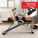 660 LBS Strength Training Bench With 10 Back and 3 Seat for Full Body Workout-Black