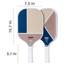 Pickleball Paddle Set - Blue/Tan